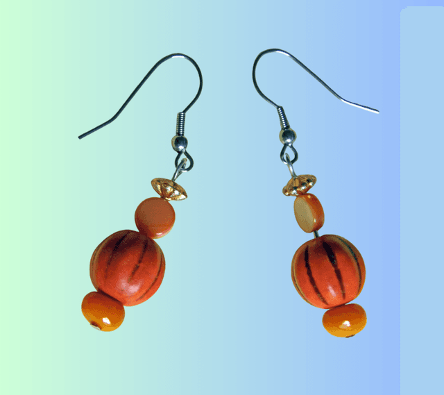 A Boucles d&#039;Oreille Citrouille